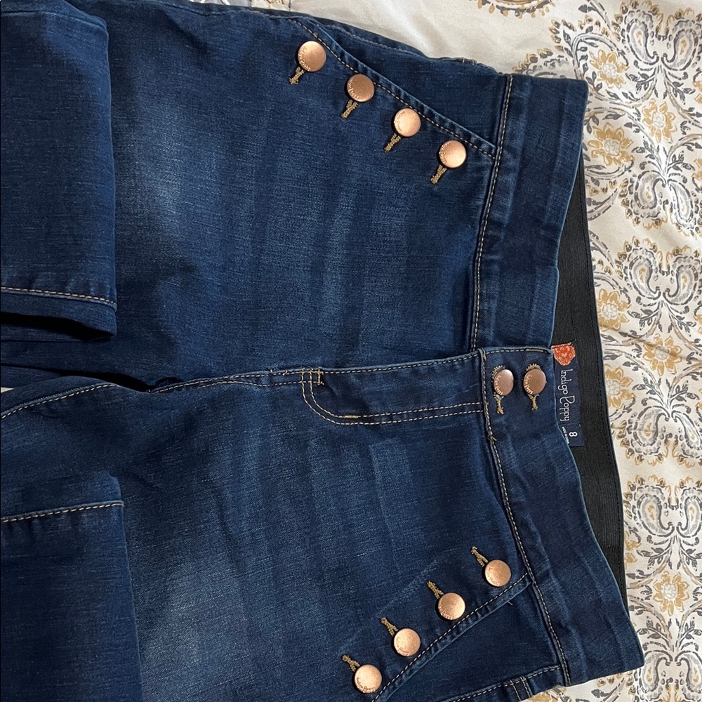 Indigo Poppy Skinny Jeans - Sz 8 - Picture 3 of 6